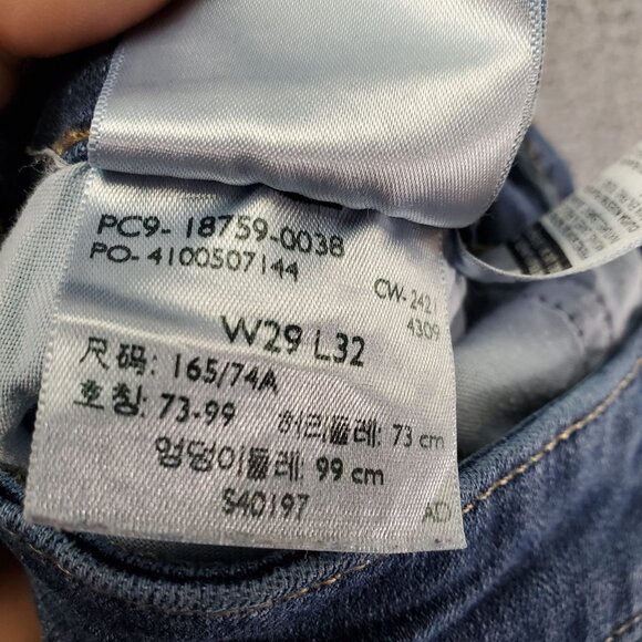 Levis Jeans Womens 29 Blue 725 High Rise Bootcut Stretch Denim Casual Fit - Picture 5 of 16